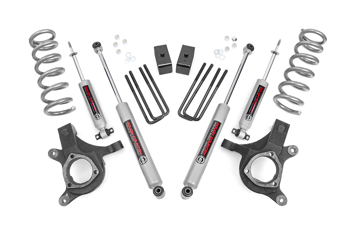 Chevrolet Silverado 1500 Suspension Lift Kit - Front + Rear - Rough Country - 4.5 Inch Lift - '99-'06